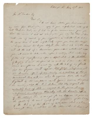 Lot #62 Lajos Kossuth Letter Signed on American Aid for Hungarian Independence - Image 3