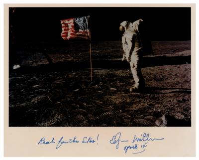 Lot #290 Edgar Mitchell Signed Photograph
