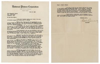 Lot #497 Carl Laemmle Typed Letter Signed - Image 1