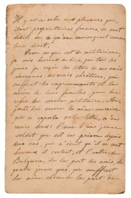Lot #349 Leo Tolstoy Letter Signed on Politics and Religion - 