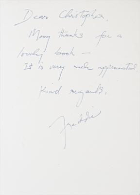 Lot #394 Queen: Freddie Mercury Signed 'Andy Warhol' Greeting Card - Image 1