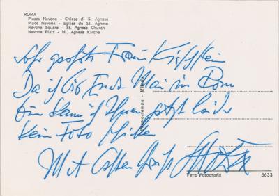 Lot #316 Otto Dix Autograph Note Signed - Image 1