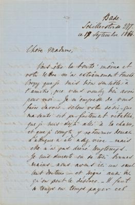 Lot #351 Ivan Turgenev Autograph Letter Signed - Image 1
