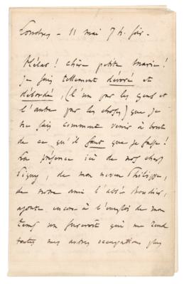Lot #396 Charles Gounod Autograph Letter Signed - Image 1