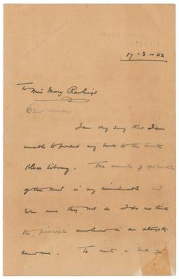Lot #366 H. G. Wells Autograph Letter Signed on Writing Popular Fiction - Image 1