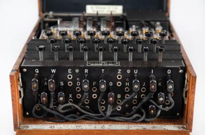 Lot #247 Enigma I Cipher Machine (World War II-era, Fully Operational): Fully functioning 1943 Enigma I cipher machine used by the German military in WWII - Image 4