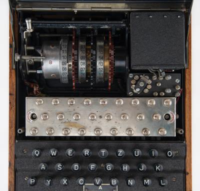 Lot #247 Enigma I Cipher Machine (World War II-era, Fully Operational): Fully functioning 1943 Enigma I cipher machine used by the German military in WWII - Image 9