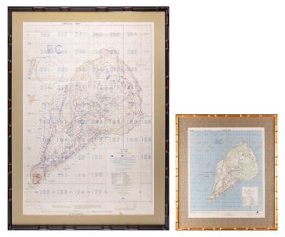 Lot #253 Iwo Jima (2) Secret ?Situation? and ?Special Air and Gunnery Target