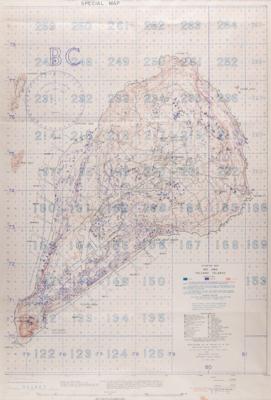 Lot #253 Iwo Jima (2) Secret ?Situation? and ?Special Air and Gunnery Target