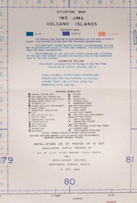 Lot #253 Iwo Jima (2) Secret ?Situation? and ?Special Air and Gunnery Target