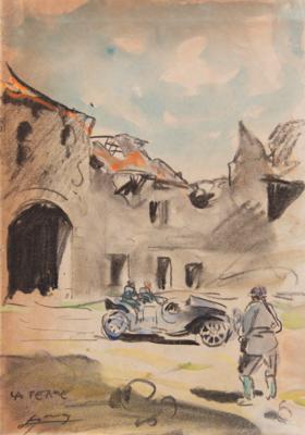 Lot #210 Lucien Jonas (8) Original WWI Drawings in Limited Edition Book Set - Image 5