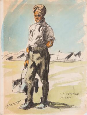 Lot #210 Lucien Jonas (8) Original WWI Drawings in Limited Edition Book Set - Image 8