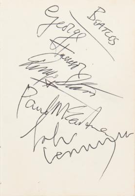 Lot #378 Beatles Signatures (June 9, 1963) -obtained at King George?s Hall in Blackburn, Lancashire - Image 1