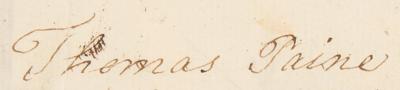 Lot #548 Thomas Paine Letter Signed on Abolition of the French Monarchy - Image 3