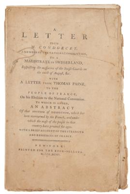 Lot #548 Thomas Paine Letter Signed on Abolition of the French Monarchy - Image 5