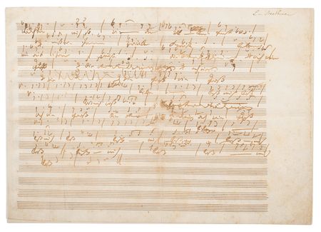 Lot #6217 Ludwig van Beethoven Autograph Musical Manuscript - Image 3
