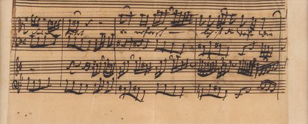 Lot #6215 Johann Sebastian Bach Handwritten Church Cantata Manuscript - Image 1