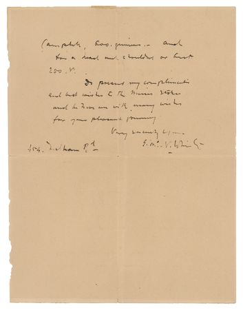 Lot #6046 James Abbott McNeill Whistler Autograph Letter Signed - Image 2