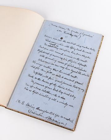 Lot #6108 Victor Hugo: Algernon Swinburne (2) Handwritten Poems Honoring Hugo - Image 1