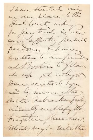 Lot #6205 John Greenleaf Whittier Autograph Letter Signed, Hoping to 