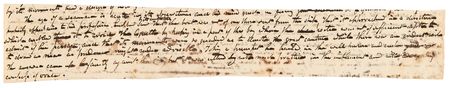 Lot #6168 James Fenimore Cooper Handwritten Manuscript Excerpt from 'The Water-Witch' - Image 1