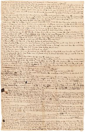 Lot #6083 James Fenimore Cooper Handwritten Manuscript for 'The Headsman' - Image 1