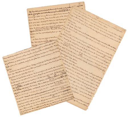 Lot #6150 William Makepeace Thackeray Handwritten Manuscript for 'The Newcombes' - Image 1