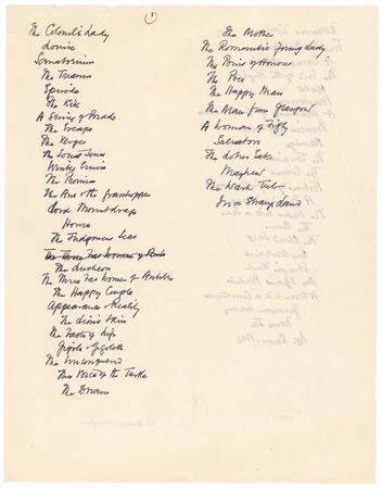 Lot #6122 W. Somerset Maugham Handwritten Bibliography - Image 1