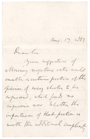 Lot #6124 John Stuart Mill Autograph Letter Signed - Image 1