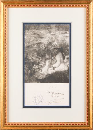 Lot #6027 Pierre-Auguste Renoir Signed Photograph - Image 2