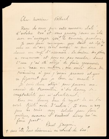 Lot #6010 Paul Gauguin Autograph Letter Signed from French Polynesia - Image 2