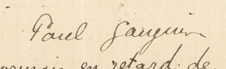 Lot #6010 Paul Gauguin Autograph Letter Signed from French Polynesia - Image 3