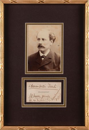 Lot #6236 Jules Massenet Signature - Image 1