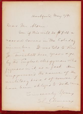 Lot #6081 Samuel L. Clemens Autograph Letter Signed, Submitting to Harper's Magazine - Image 2