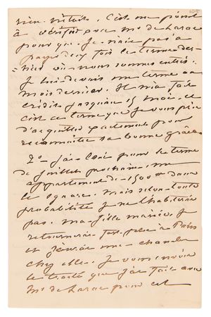 Lot #6136 George Sand Autograph Letter Signed on Frederic Chopin - Image 4