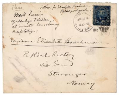Lot #6080 Samuel L. Clemens Autograph Letter Signed, Quoting a 