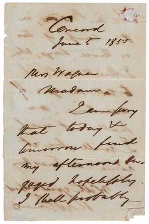 Lot #6173 Ralph Waldo Emerson Autograph Letter Signed - Image 1