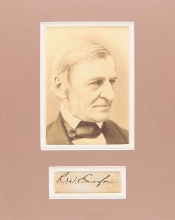 Lot #6174 Ralph Waldo Emerson Signature - Image 1