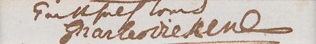 Lot #6089 Charles Dickens Signature - Image 3