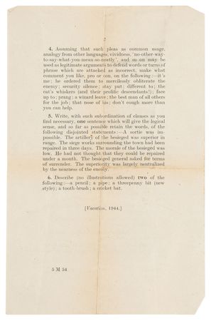 Lot #6153 J. R. R. Tolkien's Personal 'Introduction to Philosophy' Book and Handwritten Notes for Royal Navy and Air Force Cadet Courses - Image 10