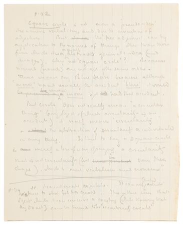 Lot #6153 J. R. R. Tolkien's Personal 'Introduction to Philosophy' Book and Handwritten Notes for Royal Navy and Air Force Cadet Courses - Image 7