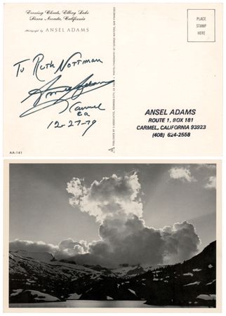 Lot #6051 Ansel Adams Signature - Image 1