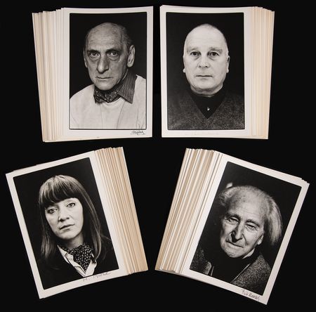 Lot #6001 Artists: (185) Signed Portraits by Heinz Gunter Mebusch, with Joseph Beuys, Keith Haring, Gerhard Richter, and More - Image 6