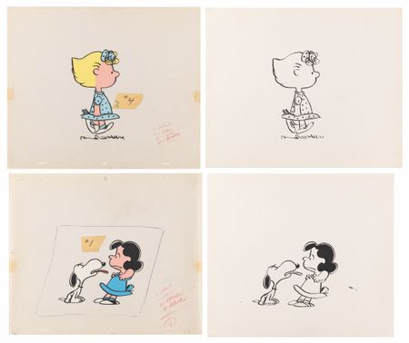Lot #6030 Charles Schulz (13) Original 'Peanuts' Drawings for Tarzana's 'Snoopy Bridge' - Image 4
