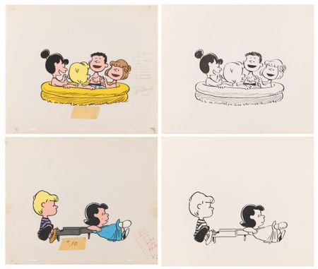 Lot #6030 Charles Schulz (13) Original 'Peanuts' Drawings for Tarzana's 'Snoopy Bridge' - Image 5