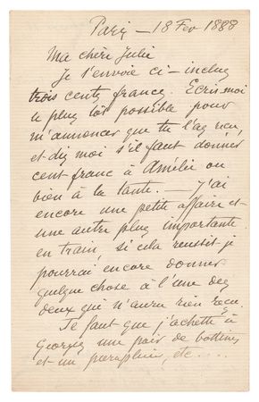 Lot #6026 Camille and Lucien Pissarro Joint Autograph Letters Signed - Image 2