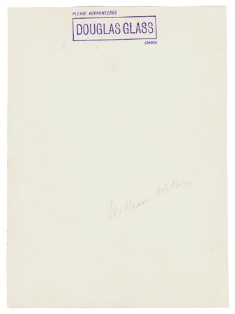 Lot #6244 William Walton Signed Photograph - Image 2