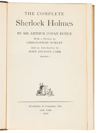 Lot #6091 Arthur Conan Doyle Signed Ltd. Ed. Book - The Complete Sherlock Holmes, Vol. I - Image 5