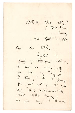 Lot #6159 J. M. Barrie Autograph Letter Signed - Image 1