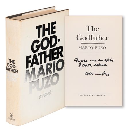 Lot #6131 Mario Puzo Signed Book - The Godfather - With Quote: 